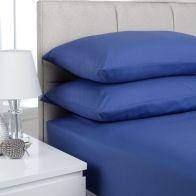 See more information about the Plain Dyed Single Bed Fitted Sheet French Blue